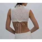 Buci Buci Buci Crop Top Lace Turtle Neck Size L White Size L Photo 5