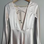 Hello Molly Expressed Permission Mini Dress Women's XS 2 Champagne Satin NWT Photo 12