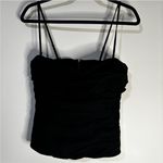 Reformation Orion Ruched Cotton Top Size 8 Photo 2