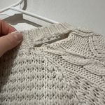ZARA cream cable knit sweater Photo 4