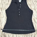 Michael Stars  Size 1X Black Norah Sleeveless Polo Shirt NWT Neutral Basic Classy Photo 11