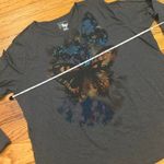 Just My Size Grey long sleeve butterfly print i Photo 5