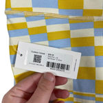 Outdoor Voices NWT TechSweat 6’’ Checkered Bike Shorts in Blue/Yellow Size XS Photo 9