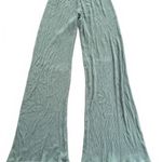 Sablyn Nari Ribbed Wide Leg Knit Pants Lounge USA Sage Green Women's Size Small Photo 1