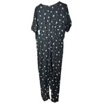 Old Navy Women's Short Sleeve Open Back Black Floral Jumpsuit Sz L NWT Photo 7