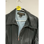 Woman’s Axara Ny Size Large Black Zip Up Lined Polyurethane Nylon Jacket Photo 2