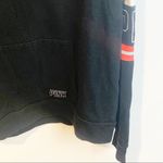 PINK - Victoria's Secret Victoria’s Secret Pink Size Small Black Arm Stripe Hooded V Neck Sweatshirt Photo 1