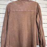SO  Brown Button Down Shirt Classic Style Lightweight Sweater Collared SZ S Photo 7