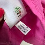 American Eagle Button Wrap Mini Dress NWT size Medium SHORT Linen Blend Hot Pink Photo 9