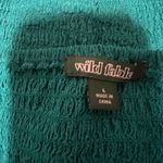 Wild Fable  Women's Dark Teal Strapless Knit Midi Bodycon Dress - Large - NWT Photo 2