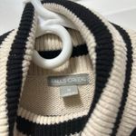 Falls Creek Beige and Black Striped Turtle Neck Sweater Photo 2