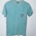 Comfort Colors CAVENDERS //  Mint Blue Green Graphic Tee T-Shirt Small Cancer Photo 10