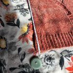 Honey Belle  Warm Rust Soft Velvet/Chenille Cardigan! Photo 9