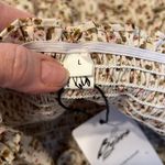 NWT Byinns szL flowery tiered skirt puffy sleeve gathered bodice open back dress Brown Size L Photo 4