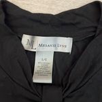 Melanie Lyne Black 3/4 Sleeve Keyhole Front Blouse Size Large Photo 6