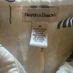 draper's & damon's Draper’s & Damon’s Sheer Leaf Print Button Down Shirt Photo 7