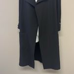 VICI OnTwelfth Women’s Black Pocketed Cascading Open Front Drape Coat- Medium Photo 6