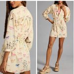 MOTHER The New To Town Shirt Dress Mini Cotton Goodbye Horses Size Small NEW Photo 1