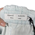 Proenza Schouler White Label High-Waisted Shorts in Bleach Chambray Size 6 Photo 7