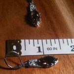 Brazilian Smokey Quartz Stainless Steel Lever Back Earrings Photo 4