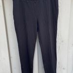Talbots  Black Elastic Waist Rayon Nylon Knit Blend Straight Leg Zip Cuff Size L Photo 1