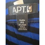 Apt. 9  Blue Black Asymmetrical Striped Maxi Skirt Petite Small Photo 2