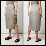 đź’•JOHN ELLIOTTđź’• Slip Skirt Midi Slim Fit ~ Thyme x Cement 0 XS NWT *FLAWED* Photo 2