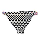 Red Carter Cali' Bikini Set Halter Bikini Top & Full Cut Bottom Check Print Photo 7