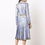 Emilio Pucci NWT Esperidi Print Shirtdress Midi Dress Periwinkle Blue / Purple Photo 1