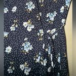 Loft Black romper with Floral Accents Photo 2