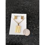 Fashion jewelry 14k Gold plated earrings and necklace set Photo 2