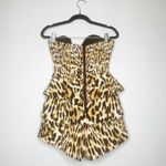 Finders Keepers  Leopard Peplum Romper Size XS EUC Photo 2
