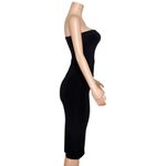 Norma Kamali  Strapless Dress to Knee, Black, XS Photo 8