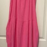 Chic Pink Sleeveless Maxi Dress Size XL Photo 0