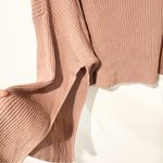 Eloquii  Plus Size Mauve Knit Ribbed Crop Sweater Slit Sleeve Size 26/28 Photo 2