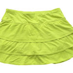 Athleta  neon yellow mini tennis skirt size M Photo 0