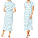 Addison Bay $148  Smooth Cotton Kiawah Dress in white/beverly blue stripe XS Photo 1