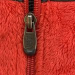 The North Face Fleece Hoodie Hood Jacket Womens M Denali Red Dark Grey Photo 5