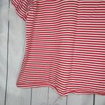 Ella Moss  Red And White Striped Women's Top Photo 3