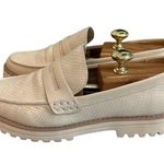 Dolce Vita Abbott Ivory Snakeskin Print Loafers Size 9.5 Runs Large (10) Photo 3