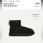UGG  Classic Mini II Black Boots Women’s Size 8 Photo 10