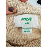 Aerie  Womens Sweater Pullover Oversized Deconstructed Slouchy Beige Size Medium Photo 10