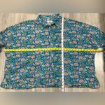 Natural Life Floral Button-Up Top - Blue and Pink Photo 2