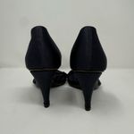 CELINE  Satin Open Toe Heels Size 10B Photo 4