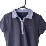 Tommy Hilfiger  Size Medium Prep Collared Blue‎ Short Sleeve Polo Shirt Photo 1