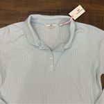 Vineyard Vines NWT Dreamcloth Waffle Polo Loungewear Top Light Blue SMALL Photo 1