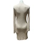 Sanctuary  Women's Beige Ribbed Knit Cardigan Dress Size L Casual Photo 8