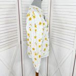 Disney Winnie The Pooh Sweet As Honey Floral Sweatshirt White Yellow Medium Photo 2