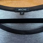 Michi Farfella Grey Twist Short Sleeve Shirt Size Small Photo 2