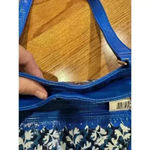 Vera Bradley NWT  Frill Tote Bag Blue Lagoon Magnetic Zip Pocket Matching Wallet Photo 2
